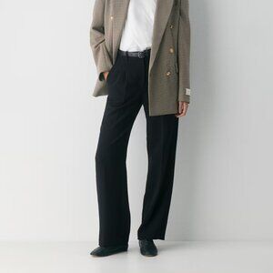 Wilfred Aritzia Effortless Pants Crepette Black Full Length